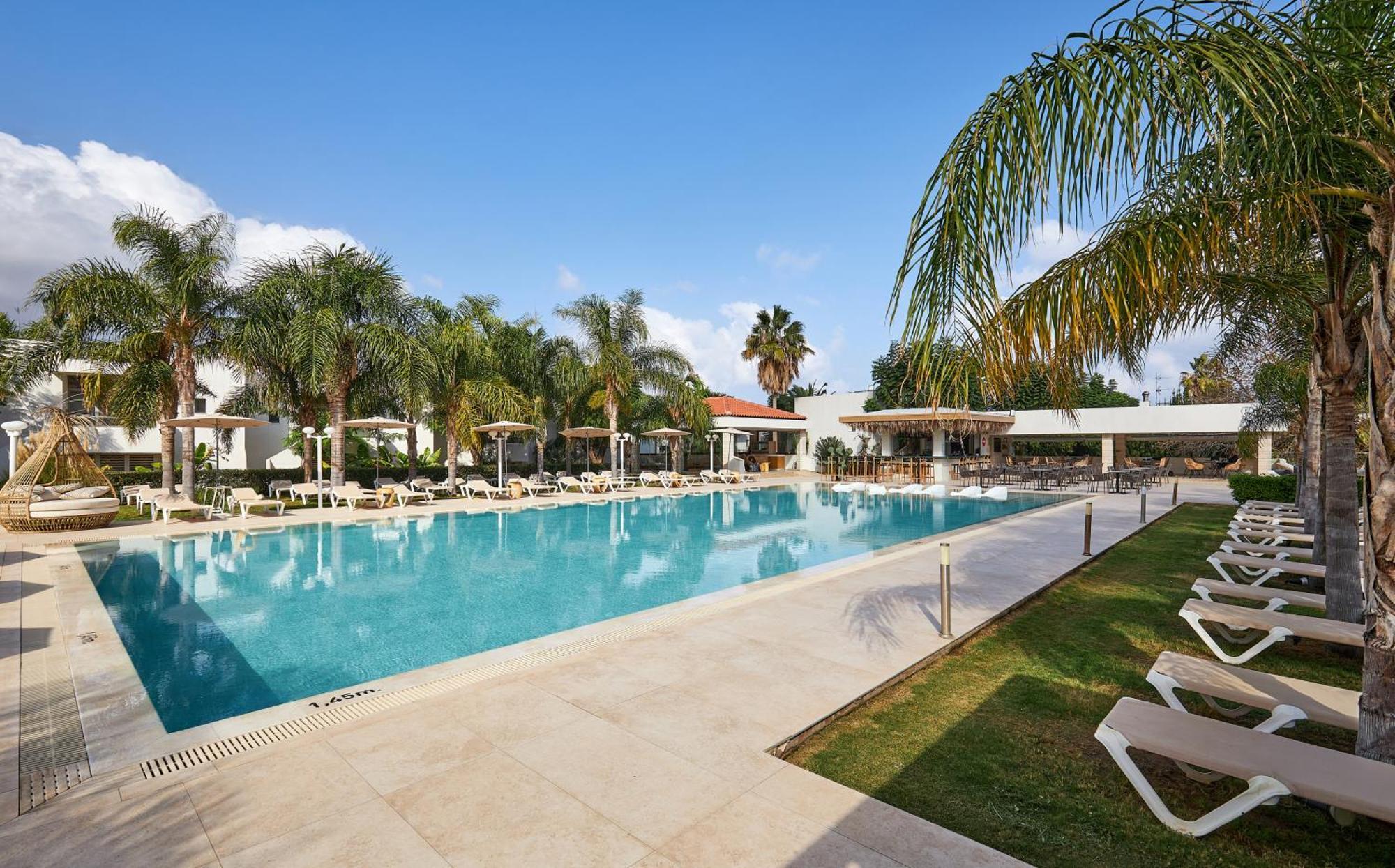 Kyknos Beach Hotel & Bungalows Mália Exterior foto